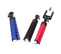 NUOBESTY Holder Octopus Selfie Attachment Link Phone Removable with 3Pcs Flexible Sponge Tripod, Black ABS and for Phone Mounting