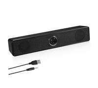 NUOBESTY Home Soundbar System with High Definition Stereo Sound Compact Design for Desktop and Laptop Convenient Connection for Mobile Devices Stylish Appearance for Any Room