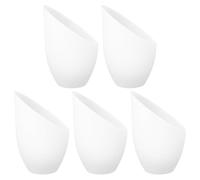 NUOBESTY Horseshoe Lampshade 5pcs Ceramic 5.35 Inch Diameter Replacement Light Shades for Bedroom Ceiling Pendant and Chandeliers