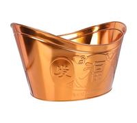 NUOBESTY Household Worship Incinerator Burn Barrel High-temperature Resistant Iron Sacrifice Bucket for Paper Leaves Garbage Burning Temple Cleaning Furnace Golden Sacrificing Basin