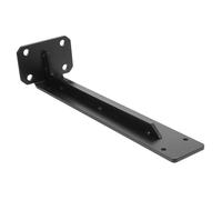 NUOBESTY Invisible Floating Shelf Bracket Black Steel Wall Mount with Reinforced Rib for Tv Cabinet Easy to Install Smooth Surface Heavy Duty Support for Shelves and Storage Organizer