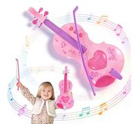 NUOBESTY Kids Toy Violin with Bow & Interactive Sounds, 12.6 in Mini Musical Instrument Pretend Play Early Learning Educational Birthday Gift for Toddlers & Girls Age 3+