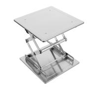 NUOBESTY Laboratory Jack Stand Platform 200X200Mm Stainless Steel Manual Lifting Table Lab Support Stand Adjustable Scissor Lift for Scientific Instruments and Testing Equipment