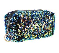 NUOBESTY Large Capacity Makeup Bag Sequin Style Travel Cosmetic Organizer Zipper for Women Assorted Style