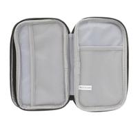 NUOBESTY Large Electronic Organizer Bag with Multi-partition Cable Storage Pouch Travel Gadget and Data Cable Case with Smooth Zipper Handheld Design for Neat and Practical Accessories Black