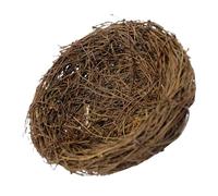 NUOBESTY Large Rattan Bird Nest Prop for Garden Decor Handmade Outdoor Artificial Nest Decoration Comfortable Breeding Space for Birds Easy Installation and Low Maintenance