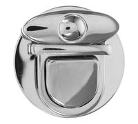 NUOBESTY Large Silver Tuck Lock Clasp for Bags Sturdy Bag Hardware Purse Making Supplies for Diy Handbag Projects and Crafting