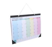 NUOBESTY Large Wall Calendar Months Horizontal English Planner with Multi-country Holiday Markings Thick Paper Ample Writing Space for School Office Business From Jan to Jun