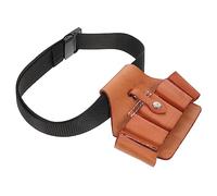 NUOBESTY Leather Belt Bag for Gardening Tools Tool Storage Waist Bag Pockets Comfortable Adjustable