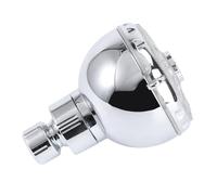 NUOBESTY LED Color Changing Handheld Shower Head with Temperature Sensor Adjustable High Pressure Spray Color LED Light Tool Installation Durable Chrome Material for Bathroom Use