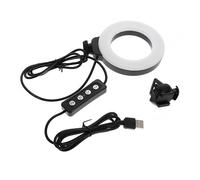 NUOBESTY LED Video Light with Adjustable Clip Soft Uniform Lighting for Video Conferencing Live Streaming Remote Working Portable Desktop Ring Light for Makeup and Broadcasting