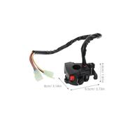 NUOBESTY Left Hand Control Switch Assembly for 110-250Cc Atv and Off-Road Quad Bikes with Engine Start, Ignition Kill, Headlight and Choke Function Compatible with Motorcycle Handlebar