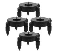 NUOBESTY Level with Three Independent Knobs, and Metal Construction 4pcs Fine Tuning Base Mount Bracket Adjustable Adjust Pivoting Base Universal for Level Tools for Ceiling