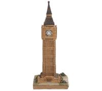 NUOBESTY London Clock Tower Resin Building Model Decorative Desktop Ornament Vintage Style Home Décor Accent Collectible Architecture Sculpture for Living Room and Office
