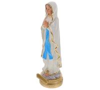 NUOBESTY Lourdes Virgin Mary Statue Resin Catholic Madonna Ornament Religious Indoor Home Decor Sculpture Classic Catholicism Desktop Adornment for Prayer Room