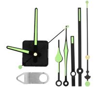 NUOBESTY Luminous Clock Movement Battery Operated Replacement Kit with Glow in the Dark Clock Hands for Wall Repair and Diy Projects