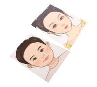 NUOBESTY Makeup Practice Face Board Reusable Washable Mannequin Head for Kids Beginners Face Painting Tool 11.61X8.27In 2 Pack