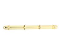 NUOBESTY Metal Binder 4-Ring Binder Mechanism A4 Gold 20mm Diameter Loose Leaf Binding Clips for Simple and Elegant Design On-the-go Use Office Filing Accessories