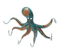 NUOBESTY Metal Octopus Wall Hook for Hanging Keys and Towels, Iron Pothook Decorative Bathroom Hook, Single-Piece Wall-Mounted Organizer for Home and Kitchen