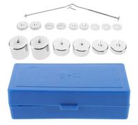 NUOBESTY Metal Slotted Mass Set with Hanger and Box, Steel Laboratory Slotted Weights for Physics Teaching, High School Experimental Lab Weight Set for Mechanics