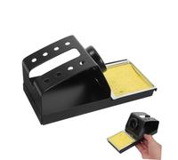 NUOBESTY Metal Soldering Iron Stand with Sponge Portable Organizer and Stable Support for Wood Burning Pen and Pyrography Storage Rack for Screwdrivers Quick Cooling Compatible with