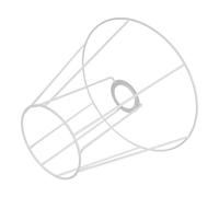 NUOBESTY Metal Wire Lampshade Frame for Pendant and Table Lamps, Strong Iron Structure with E27 Socket Hole 4cm, Distinctive Trapezoid Style for DIY Ceiling Light Shade Cage Arrangements