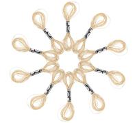 NUOBESTY Metallic Embroidery Thread Household Manual Sewing Thread Golden Colour 12pcs 8 Meter Length 12 Strands for Cross and Sewing Machine Use