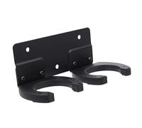 NUOBESTY Mic Storage Bracket Metal Strong Compatibility Multipurpose Universal Double Hook Mic Holder Wall Mount Suitable for Church and Conference Room Use