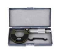 NUOBESTY Micrometer Caliper, Screw outside Micrometer Gauge, Carbon Steel, 0-25mm, Ratchet-stop Thimble, Repetitive Readings, Precision Measurement