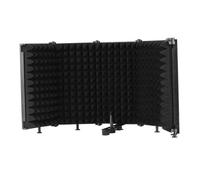 NUOBESTY Microphone Shield Isolation Booth for Desktop Studio Recording Foldable Cover Easy Installation