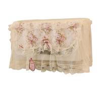 NUOBESTY Microwave Oven Protective Cover Made of Cloth Cotton and Lace with Mesh Fabric, Easy to Clean and Dustproof, for Home Use to Protect Microwave Ovens from Dirt and Damage