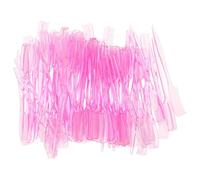 NUOBESTY Mini Eyelash Comb and Eyebrow Brush Set Small Brow Brush Pink 100pcs Plastic Material, Gentle on Skin, Sl esign for Travel and Makeup Use for Women