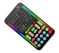 NUOBESTY Mini Sound Card Voice Changer for Mobile Phone and Computer Live Streaming, Portable Compact Voice Changing Tool Suitable for Boys and Girls and Adults, Usb Connection Sound Effects Machine