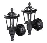 NUOBESTY Mini Wall Lamp 2Pcs Decorative Dollhouse Lights Battery Operated Small House Wall Lamps for Miniature Home Accessories
