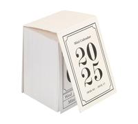 NUOBESTY Miniature Desk Calendar 2025 Tear Off Calendar 2025 Tear-off Pages 365 Daily Desktop Calendar 2025 Tear Off Daily Calendar Memo Pad Calendar for Home Office White