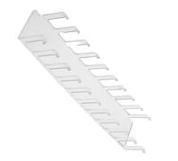 NUOBESTY Minimalist Acrylic Wall Mounted Coat Rack with Multiple Acrylic Hooks for Medals and Bracelets, Multi-functional Storage Reducing Clutter in Entryways and Closets