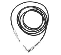 NUOBESTY MM Right Angle Guitar Instrument Cable for Stage Audio Black | PVC and Copper Build, Minimum Loss Transfer, Anti-interference, Pure Sound, High Stable Performance