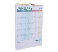 NUOBESTY Month Vertical Wall-hanging Schedule Calendar with Global Holiday Planner for Yearly Organization Monthly Task Tracking and Space-saving Office Home Use