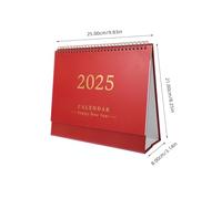 NUOBESTY Monthly Desk Calendar Small Standing Desktop Calendar with Metal Ring Binding and Ink Resistant Paper for Home Office School Schedule Planning From July to December