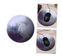 NUOBESTY Mouse Pad Gaming Round Planet Theme Rubber and Smooth Fabric Small Size Non-slip Office and Home Use (primary)
