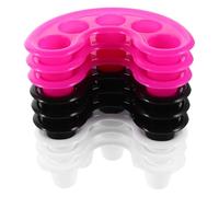 NUOBESTY Nail Soak Off Bowl 9Pcs Ergonomic Five-Finger Design Manicure Soaking Tray for Hand Soaking Nail Art Remover Cuticle Treatment Tool