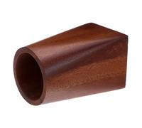 NUOBESTY Natural Walnut Wood Pen Holder Compact Desk Organizer for Pens Pencils Rulers Makeup Brushes with Smooth Hand Polished Finish Elegant Round Pencil Pot for School Office and Vanity
