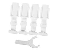 NUOBESTY No-drill 1-inch Window Blind Brackets Replacement Set Plastic Vertical Blind Fittings with Mounting Holders for Home Office Bedroom 5pcs Installation Hardware