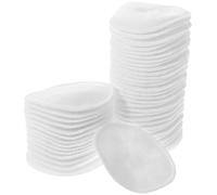 NUOBESTY Nonwoven Makeup Remover Pads 6cm 200 Pcs for Women round Disposable and Portable Face Cleansing Pads Soft Facial Wipes for Makeup Removal and DIY Nail Art
