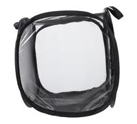 NUOBESTY Observation Net Cage for Butterflies and Mantis with Wide Zipper Side Opening and Good Airflow, Black Cloth Material, Unique Shape, Creative Style, for Insect Observation