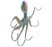 NUOBESTY Octopus Shaped Metal Wall Hook Iron Coat Hanger Towel Holder Decorative Wall Mounted Hook for Kitchen Bathroom Storage