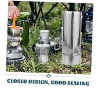 NUOBESTY Outdoor Camping Stove Chimney Flue Metal Heating Stove Exhaust Pipe with Sealed Design for Prevention and Heat Insulation