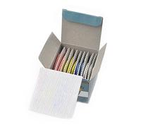 NUOBESTY Pack of 10 Colourful Tailor's Chalk Triangle Wax Title Coloured Tailor's Chalk for Tailoring, Ergonomic Design for Professional and Projects, Washable and Skin-Friendly