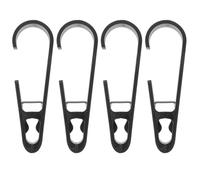 NUOBESTY Pants Hanger Clips 4Pcs Versatile Closet Hooks with Adjustable Clips for Hanging Clothes Scarves Socks and Curtains in Bathroom and Bedroom