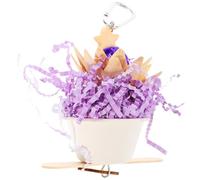 NUOBESTY Parrot Chewing Hanging Bird Cage Shredding for Parakeets Cockatiels Budgies with Purple Color for Cage Play and Beak Training